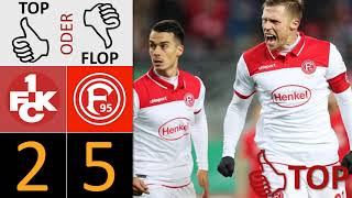 1. FC Kaiserslautern - Fortuna Düsseldorf 2:5 | Top oder Flop?