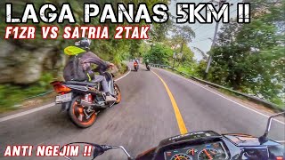 LAGA 5 KM‼️F1ZR VS SATRIA 2 TAK #2stroke #f1zr