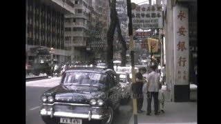 Archive footage of Street Scenes in Hong Kong, 1960s home movie film