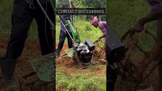 KIRLOSKAR TILLER MIN T 8 HP  DRUM WHEEL ATTACHMENT DEMO KOLLAM KERALA #gardentiller #rotarytiller