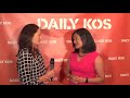 rep. pramila jayapal d wa speaks with daily kos at she the people in san francisco