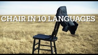 CHAIR in 10 different languages ! (Word 5)