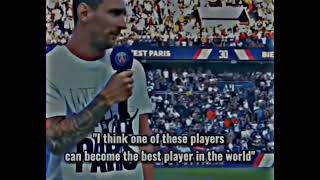 Messi about Cristiano ronaldo \