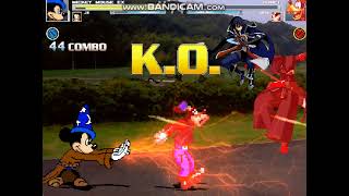 Mugen Mickey and Jin vs Goofy and Ragna