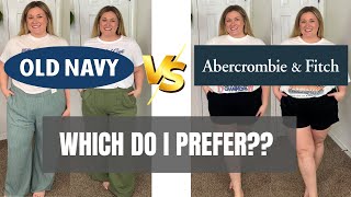 OLD NAVY vs ABERCROMBIE | which do I prefer as a plus size 18?