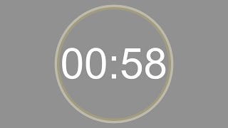 58 SECONDS - 4K - COUNTDOWN IN REVERSE - SECOND TIMER -