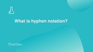 What is hyphen notation?
