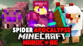 I Survived 100 Days in a SPIDER APOCALYPSE in HARDCORE Minecraft!