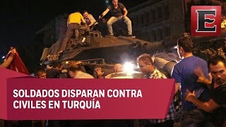 Estallan protestas en Estambul por golpe militar