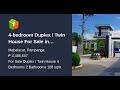 4-bedroom Duplex / Twin House For Sale in Mabalacat Pampanga