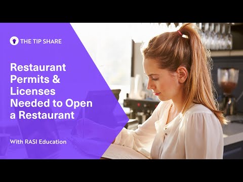 Restaurant permits and licenses required to open a restaurant