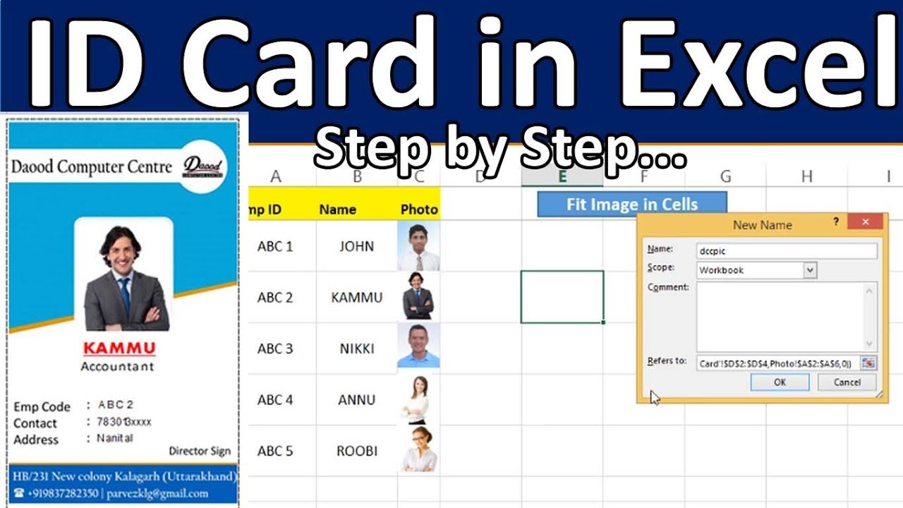 Employee Id Card Excel Format Infoupdate Org