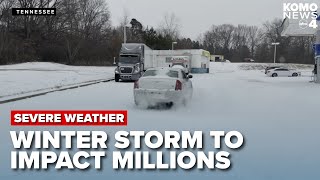 Millions brace for winter storm: incoming heavy snow, sleet, and freezing rain
