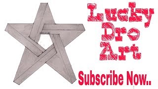How To Draw 3D Star -impossible shapes by L