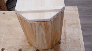 콩나물 키워먹으려고 만드는 편백나무 콩나물시루 VLOG Making a wooden pot to grow bean sprouts [목공일기#9]