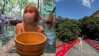 [Hot spring girls] Hakone private open-air bath tour Part 3 Part 2 After getting hot... open-air