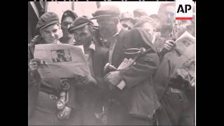 LABOUR LANDSLIDE - NEWSPAPERS - NO SOUND