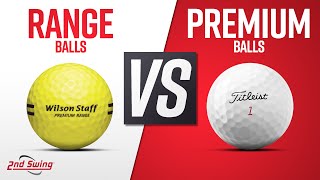 Golf Ball Comparison | Range Balls vs Premium Balls