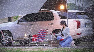 Camping in the rain 🌧️ You don't have to dry your tent