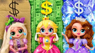 Rich, Broke and Giga Rich Princesses / 30 LOL OMG DIYs