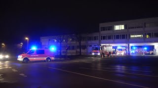 9500. Video: Löscheinheit mit HLF 34 + ELW B-Dienst BF Bonn FW 1 mit Dauerpresslufthorn + Alarmlampe