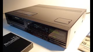 Restored BETAMAX 1985 Sony super Beta hi fi SL-HF550 tape path operations