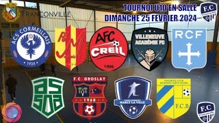 DIMANCHE 25 FEVRIER TOURNOI U10 EN SALLE DU FC FRANCONVILLE LES MATCHS DE POULE