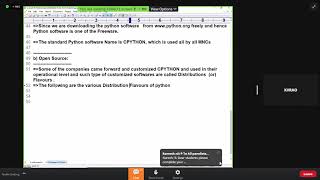 PYTHON session 5 - by Prof. K V Rao