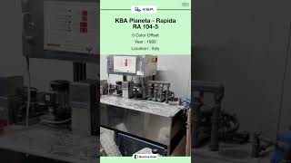 Used Offset Printing Machine for SALE | KBA Planeta - Rapida RA 104-5 | @Machinedalal