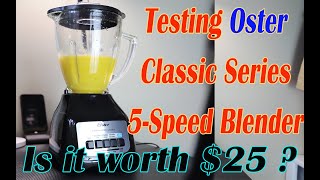 Testing Oster Classic Series 5-Speed Blender | First Look Video|