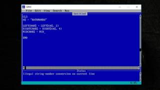 Episode 15: LEFT$, MID$, RIGHT$ in QBASIC