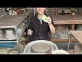 how to throw a plate on the pottery wheel