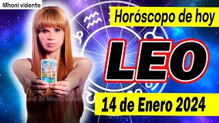 ESTO ES MUY IMPORTANTE 😰 MHONI VIDENTE 🔮 💚 horóscopo– horoscopo de hoy LEO 14 de  ENERO 2024❤️🧡💛❤️