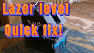 Makita lazer level fix! Jons repairing stuff again!