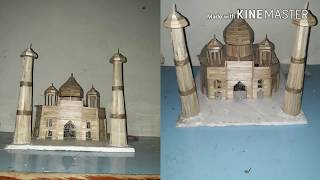 Cara Membuat Miniatur masjid dari stik es krim#kerajinantangan #diy #stikeskrim