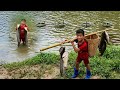 FULL VIDEO 10day, Bac_wandering boy's fishing skills, harvesting huge catches of fish on the stream.