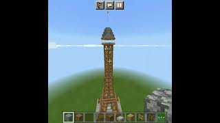 Minecraft making eiffel tower #shorts