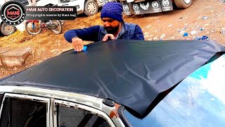 Mehran car complete wrapped 🔥🔥Mehran car Wrap with Mate black Pvc///