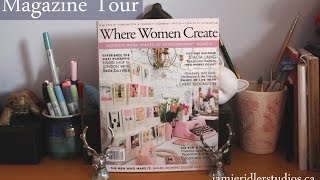 Magazines I Use for Collage \u0026 Journaling: Where Women Create Flip-through