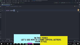Python Program to Count Capital from a txt File