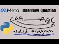 Valid Anagram. LeetCode 242 Solution Explained. Python