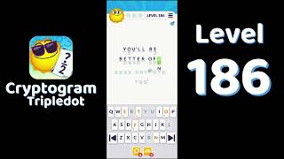 Cryptogram Tripledot Level 186 Answer | SolutionGuruji
