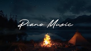 Fireplace and Piano for Sleep | Soothing Sounds for Restful Nights | Free 1 Day