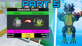 ROAD TO DRAGON!!! Part 5! (Blox Fruits) Trading Montage! 🍀- LUCKY TRADES! - 🍀