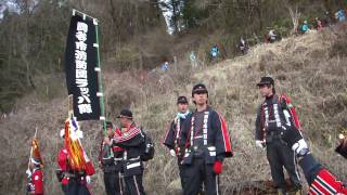 木落とし後の置場へ移動　春宮1　御柱祭2010