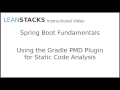 using the gradle pmd plugin for static code analysis