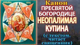 Канон Пресвятой Богородице пред иконой Неопалимая Купина, молитва Божией Матери