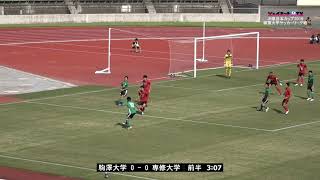 関東大学サッカー2019リーグ戦後期第15節、駒澤大学vs専修大学