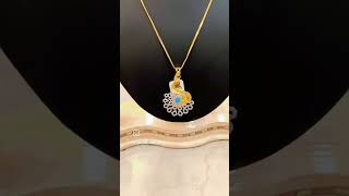 gold chain pendant set # gold # Gautam jewellers shujalpur Mandi call 7000097583