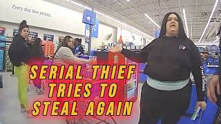 Giant Serial Thief Tries to Steal AGAIN at Walmart
